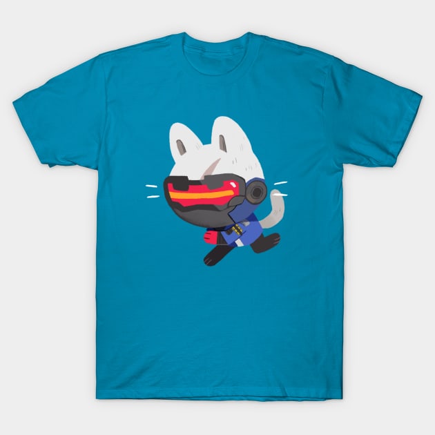 Meowverwatch - I've got you in my sights! T-Shirt by giraffalope